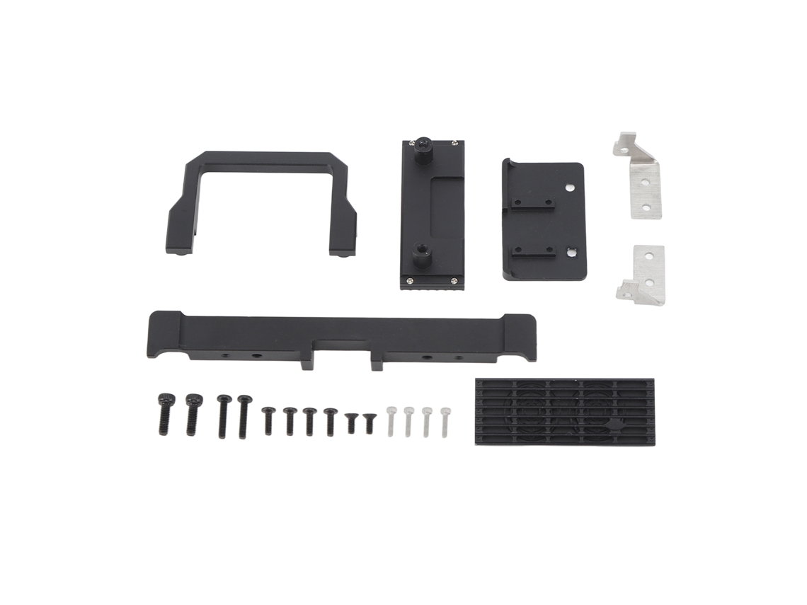 Para-choque Dianteiro Com Grade De Liga De Alumínio E Aço Inoxidável Para Traxxas Trx4m Defender 1/18 Rc