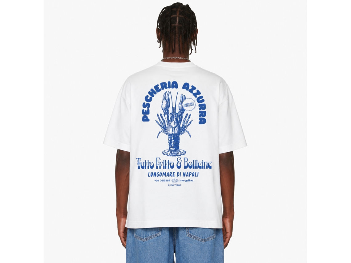 Camiseta Rockinstone Pescheria Azzurra Afraid Studio - Estilo de designer exclusivo