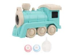 Ats brinquedo de Trem Elétrico para Crianças com Luz, Som, Música e Spray Trem de Bolas Flutuantes Verde