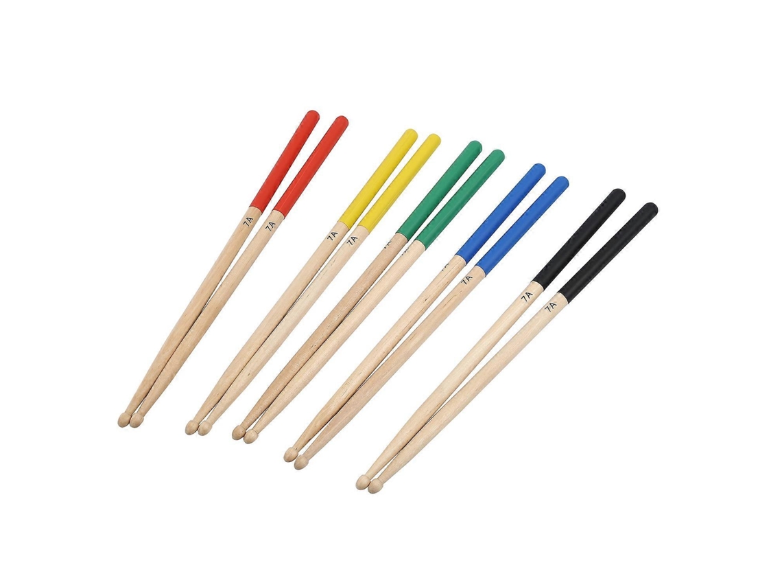 5 pares/conjunto 7a baquetas de bordo para crianças/crianças, adequado para todos os conjuntos de bateria acessórios de bateria multi co sygo
