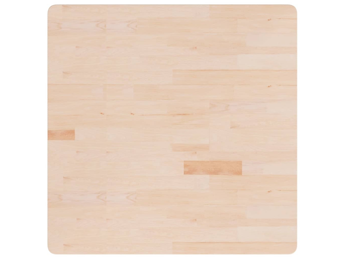 Tampo De Mesa | Tampo De Secretária Quadrado 90x90x2,5 Cm Carvalho Maciço Não Tratado Lovely Home