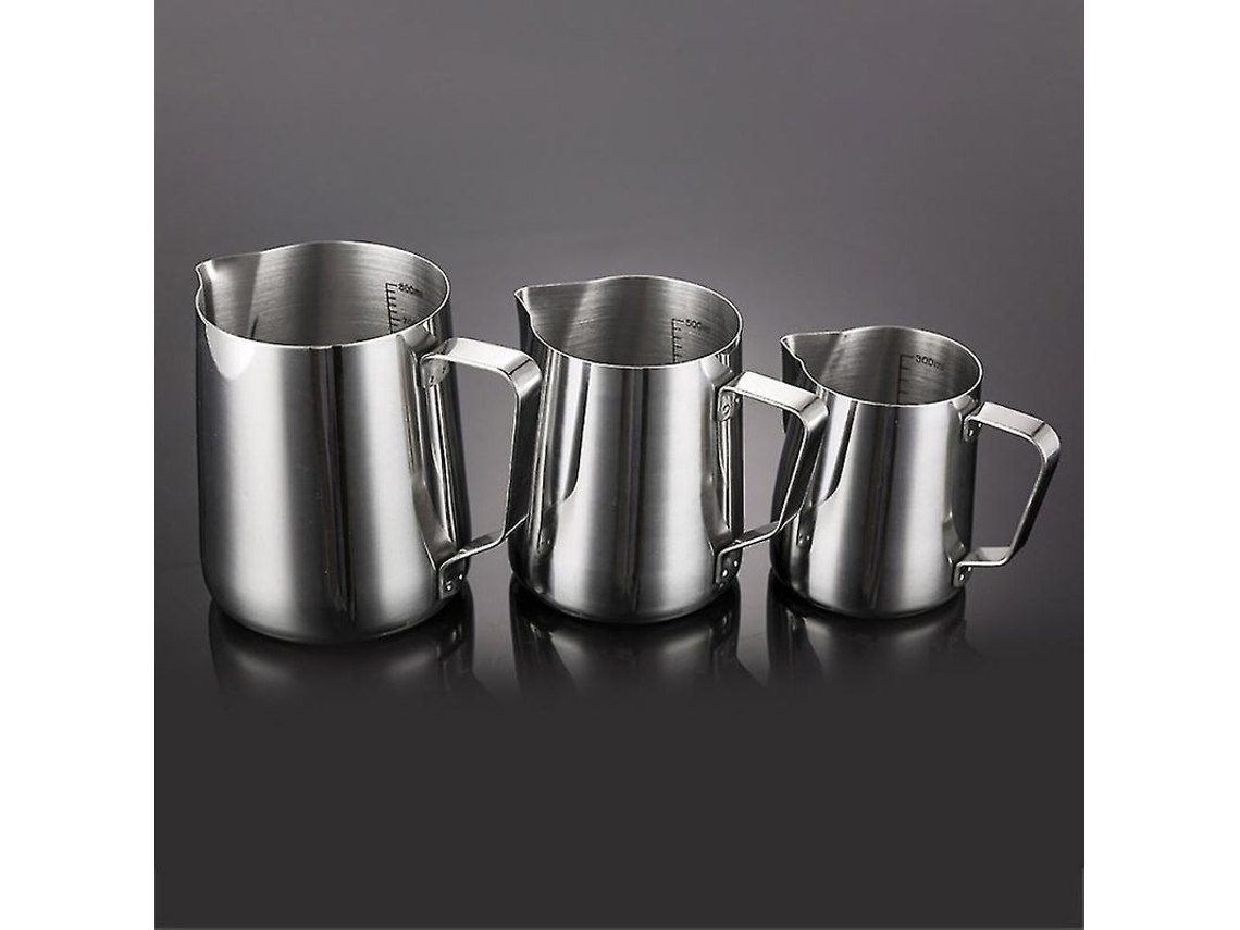 Copo De Borbulhos De Leite Em Aço Inoxidável - Capacidades 150ml, 350ml, 600ml - Durável E Fácil De Limpar
