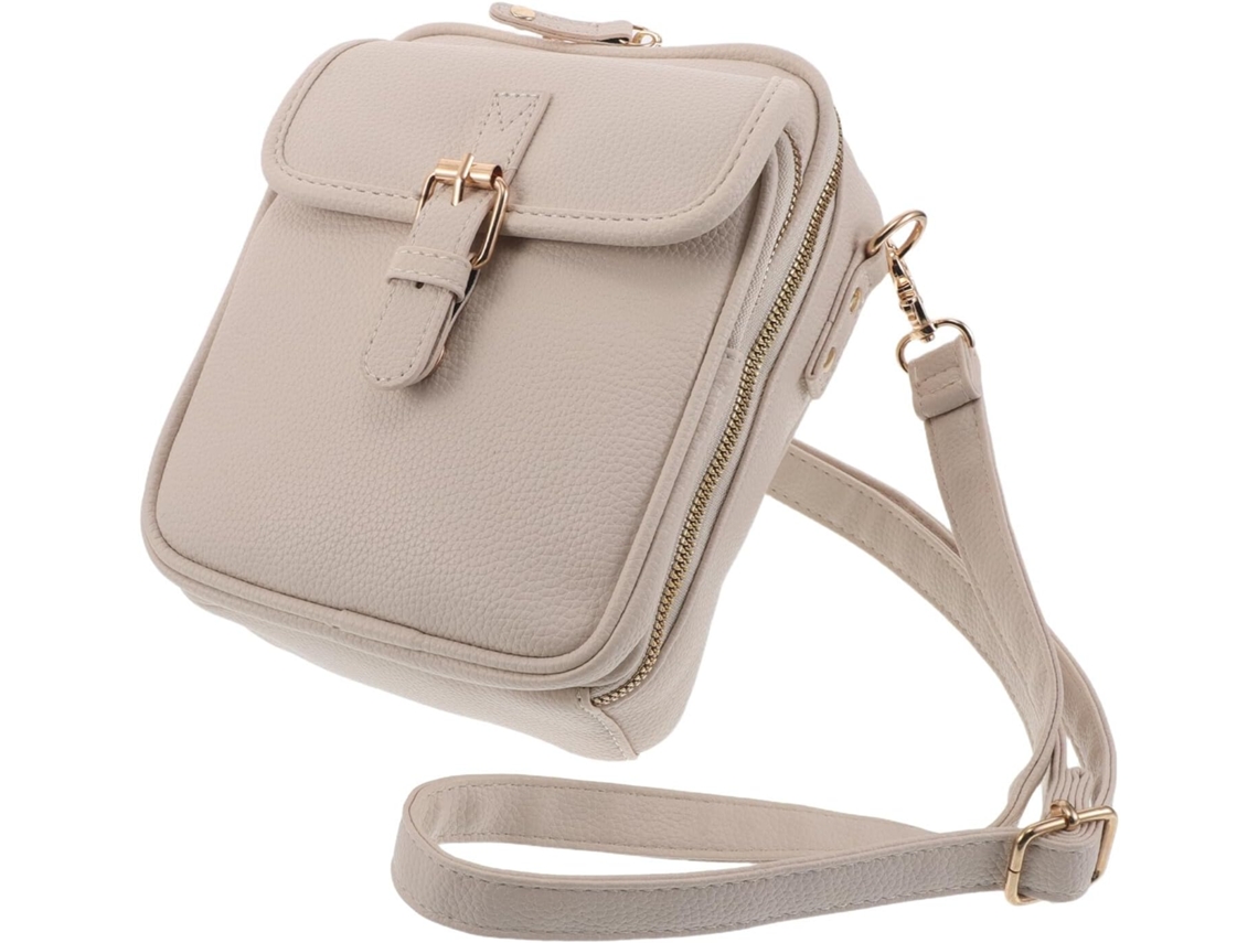 Bolsa De Ombro Branca Para Celular, Carteira Leve Com Vários Compartimentos.