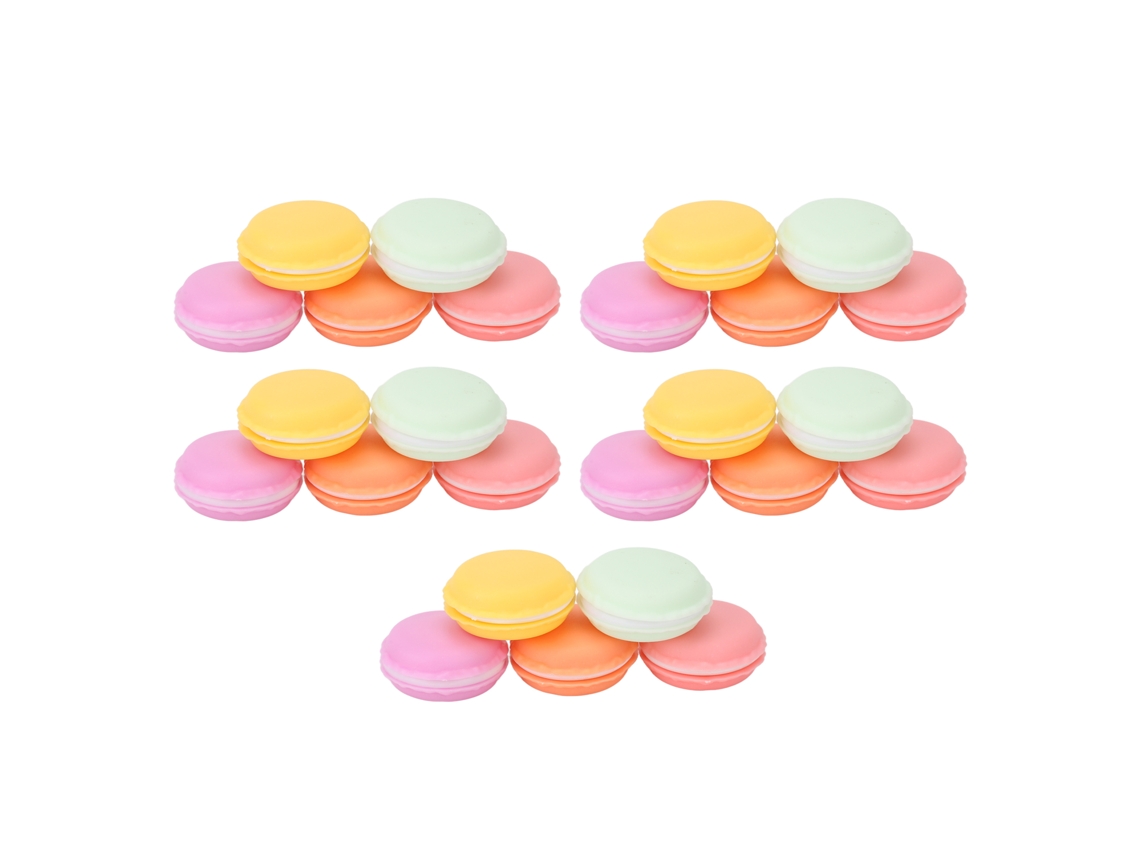 25 Fundas Macaron 5 Cores Com Bordos Brilhantes Material Abs Estojo De Joias Portátil Para Pequenos Artigos