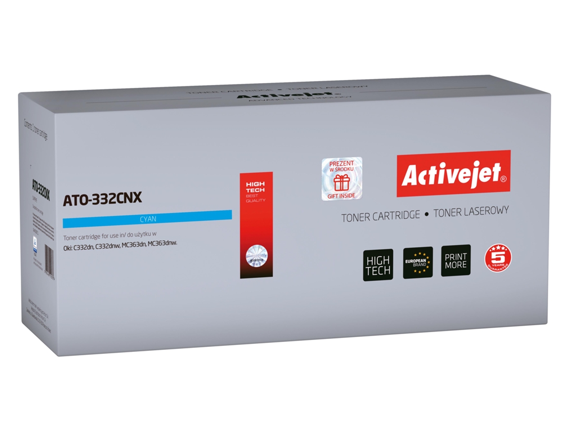 Activejet Ato-332Cnx Toner 1 Unidades Compatível Ciano