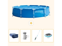Intex Piscina Com Estrutura Redonda - 366x76 Cm - 5-peças S81