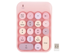 Lurelia Keycaps 2,4 Ghz, Sem Fio, Cor Rosa Para Teclado Mecânico