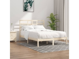 Estrutura De Cama King 150x200 Cm Madeira Maciça