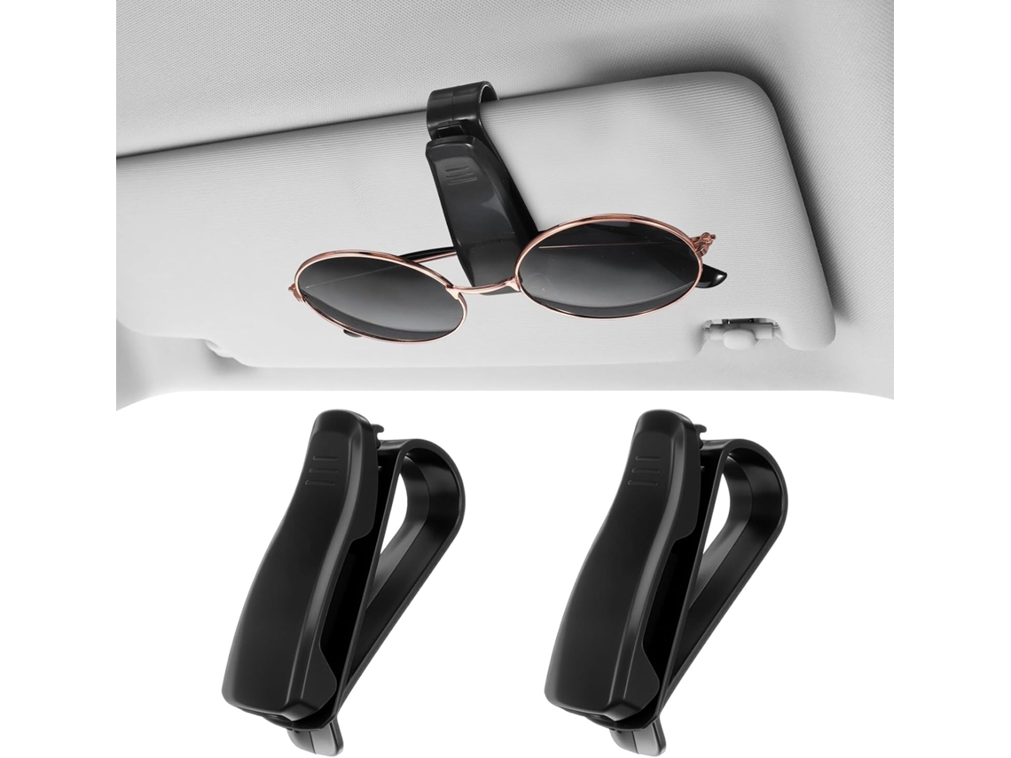 Clipe Suporte Óculos Sol para Visor Carro, Operação 1 Mão ZYBLSSBB