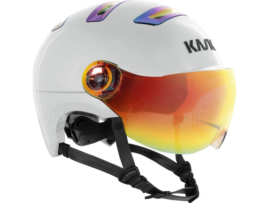 Capacete de bicicleta de montanha KASK Urban R - Rainbow (Tam: M/L - Azul, Branco)