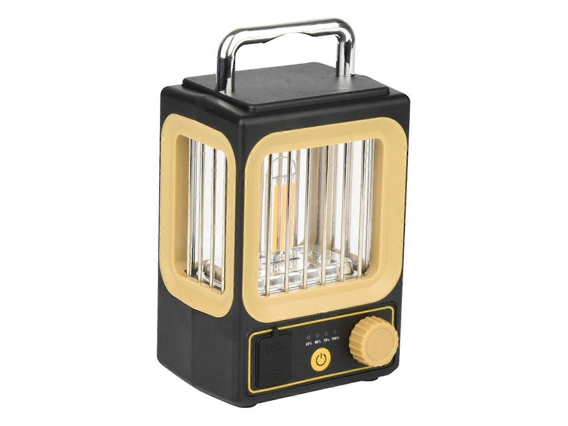 Lâmpada Solar Led Para Áreas Externas, Recarregável Por Usb, Lanterna De Acampamento, Lanterna Portátil Olysi Shop