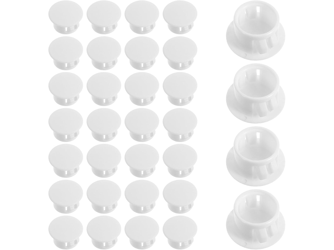 Tampas De Parafuso Redondas Decorativas Plástico Transparentes Sosoport, 14mm, 100-unidades, Protetores De Orifícios