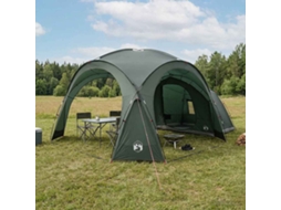 Vidaxl Tenda Lateral Verde Exército 410 X 410 X 250 Cm Poliéster E Aço
