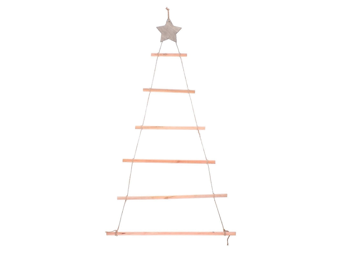 Árvore De Natal Com Galhos, Escada E Decoração De Parede, Como Mostrado Na Imagem.-aquaforge