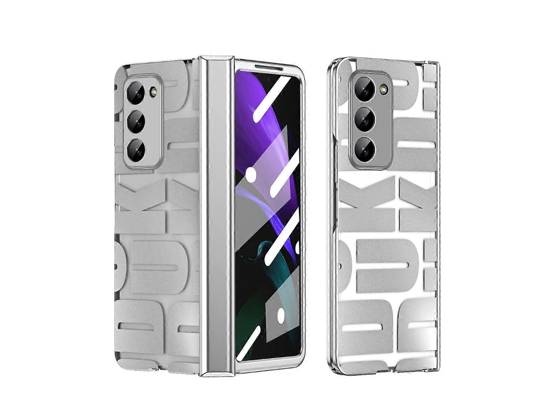 Capa Dobrável Com Dobradiça E Revestimento Eletrolítico Integrado Para Samsung Galaxy Z Fold2 5g