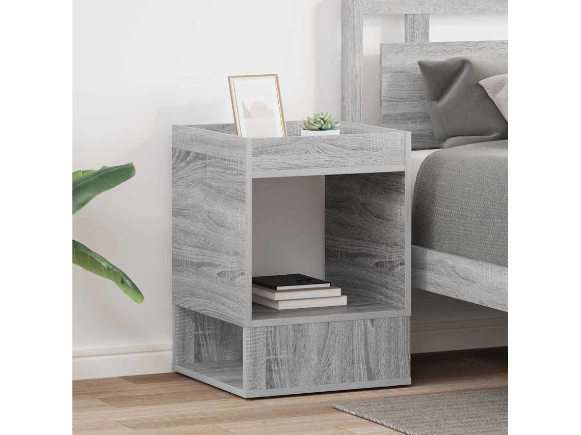 Vidaxl Mesa De Apoio 2 Unid. Cinza Sonoma 40 X 40 X 56 Cm