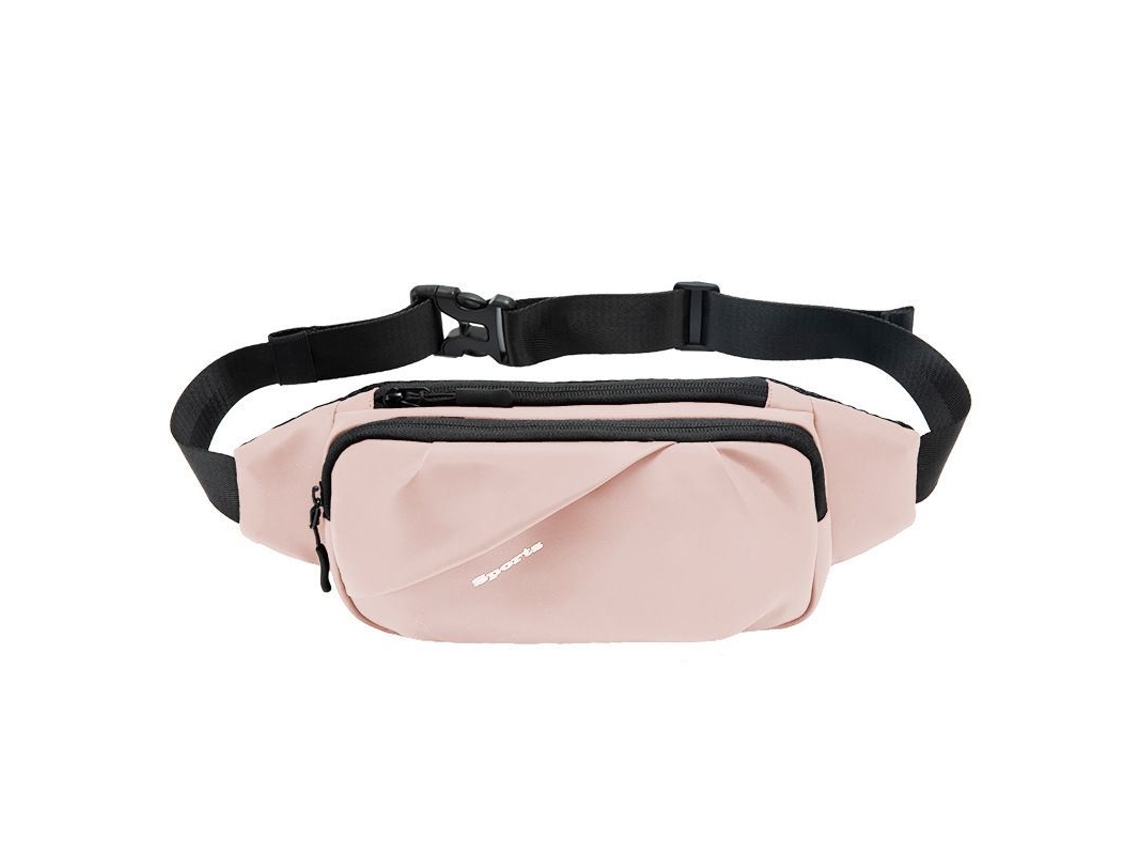 Bolsa Transversal Grande con 4 Bolsos Rosa S/MARCA 2026
