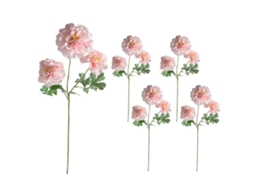 Laxiscreed Ramos De Géranium Artificial Com 3 Cabeças E Cor Rosa Para Decoração