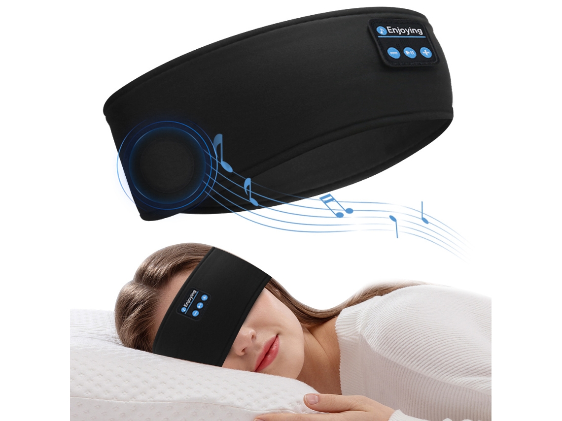 Fones de Ouvido Sem Fio com Faixa para Dormir, Macia com Bluetooth para Música, Ideal para Quem Dorme de Lado, Esportes e Jogos AQUAFORGE