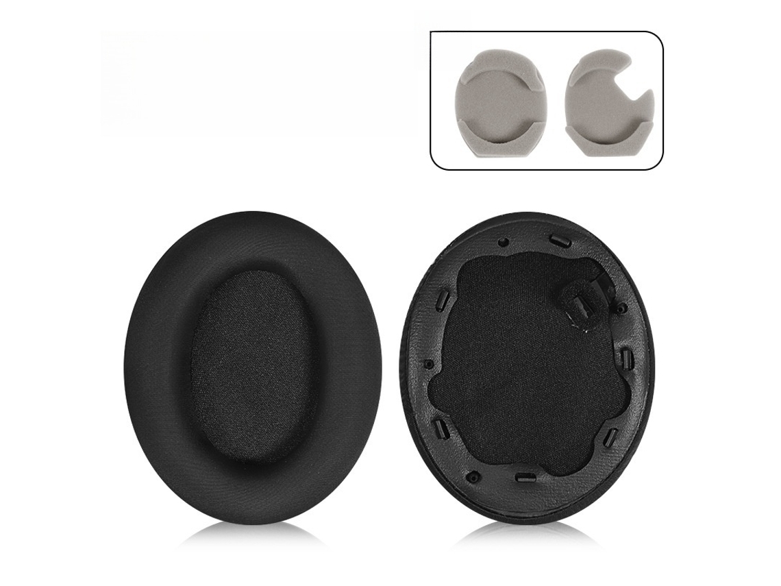 Almofadas de Ouvido Compatíveis com Sony Wh-1000Xm4 1 Par Preto