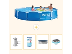 Intex Piscina Com Estrutura Redonda - 366x76 Cm - 5-peças S274