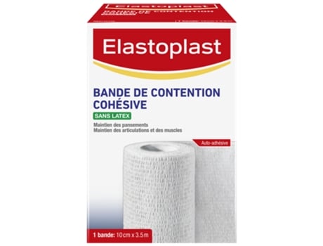 Fita de Fixação Coesiva 10 Cm X 3,5 M Cor: Branca ELASTOPLAST