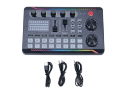 PLACA de som para live sound mixer, com efeitos de voz e efeitos sonoros, para karaokê, streaming, gravação, gaming, podcast | S/MARCA
