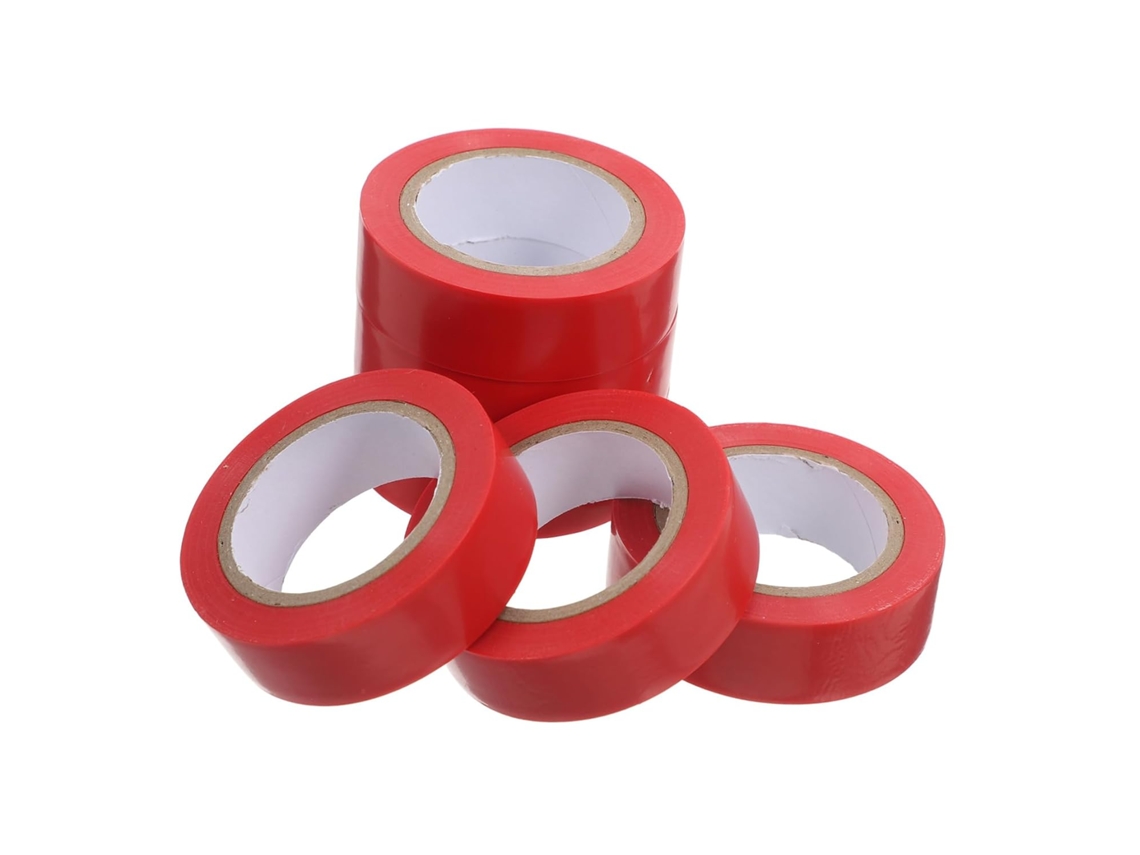 6 Rolos De Fita Isolante Elétrica Resistente A Chamas E Com Forte Adesivo Para Isolamento Cabos, Ideal Para Reparo De
