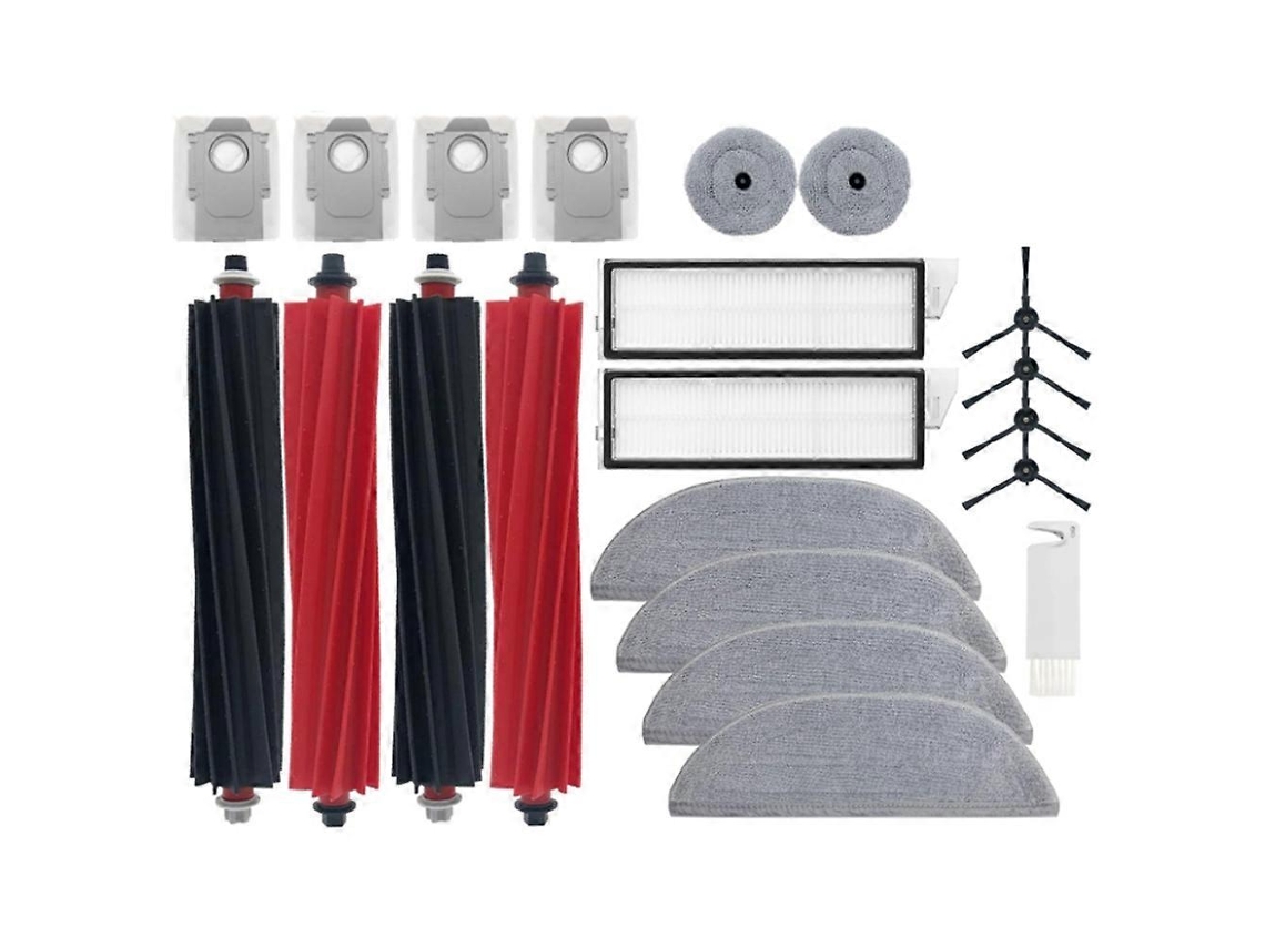 Kit De Acessórios Para Aspirador Robô Xiaomi Roborock S8 Maxv Ultra: Escova Lateral, Filtro, Pano De Limpeza, Sacos De Pó.