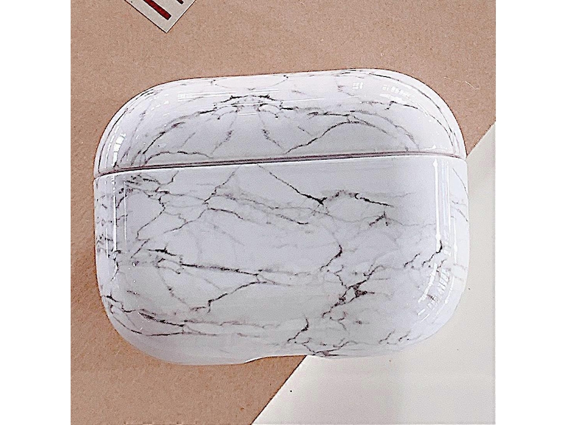 Película protetora de plástico com textura de mármore para AirPods Pro GIECY