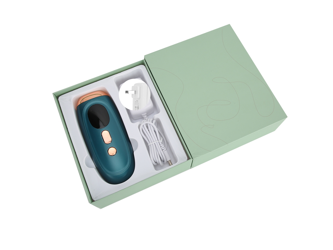 Máquina de Depilação a Luz Pulsada Intensa (IPL) Indolor com 990.000 Flashes e 5 Níveis Ajustáveis