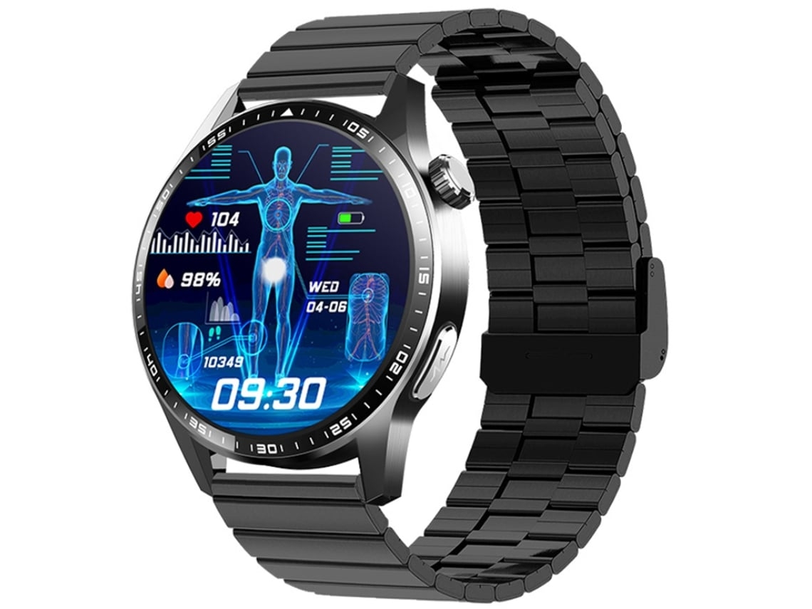 Smartwatch Com Monitoramento De Estresse Ecg Açúcar No Sangue Rastreamento De Ácido Úrico Chamadas Bluetooth Recurso Sos E Modos Esport Yunzii