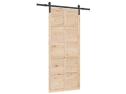 Porta Deslizante Natural 80x208 Cm Madeira de Pinho MAISON EXCLUSIVE