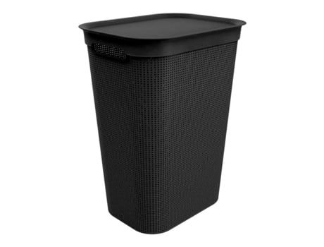 Cesto da Roupa ROTHO Brisen (Preto - Plástico - 50 L)