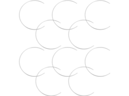 Conjunto De 10 Aros De Metal Semicirculares Vintage