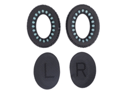 Aetheria 2pcs Almofadas de Reposição Soft para Fones de Ouvido Qc35 Qc35ll Couro Artificial Preto