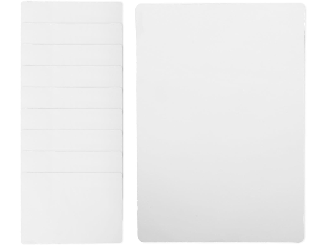 Lote De 10 Folhas Transparentes Para Decalque, 22x14 Cm, Em Pvc Sólido, Folhas Para Estêncil.