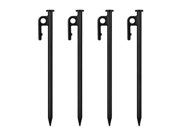 Barraca Externa 4 Peças Prego de Chão Prego de Aço Acessórios de Teto Prego de Chão 30 Cm