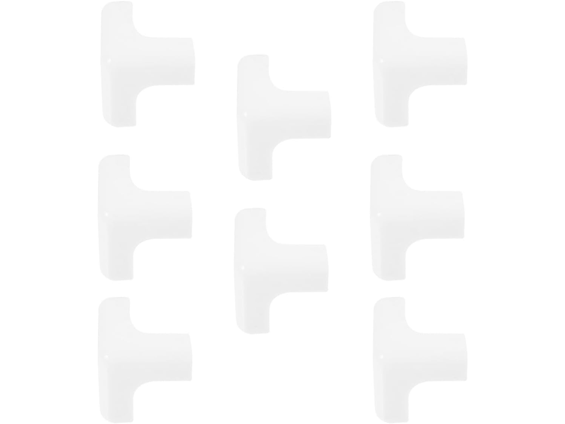 Protetores De Canto Hohopeti Silicone Branco, 8 Peças, Para Móveis E Mesas Fáceis De Instalar Com Alta Transparência