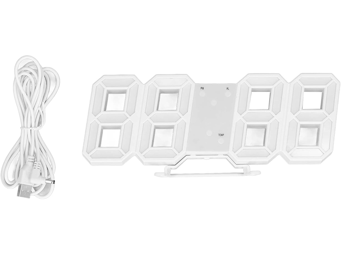 Relógio De Parede Led 3d (palavra Vermelha)