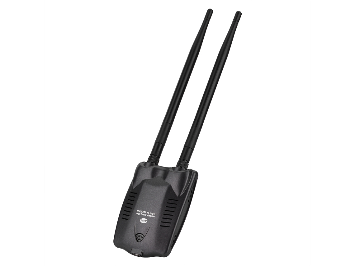 Adaptador De Placa De Rede Sem Fio Usb 300mbps Com Antena Dupla 802.11n