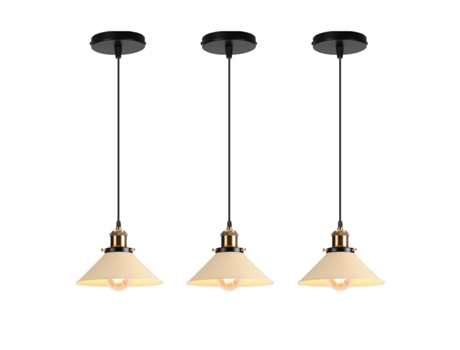 Luminária Industrial 2 Peças, Lustre Retro para Cozinha e Restaurante