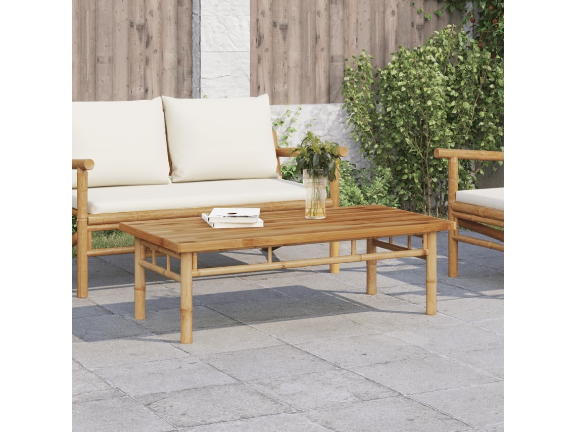 Vidaxl Mesa de Centro 110x55x35 Cm Bambu