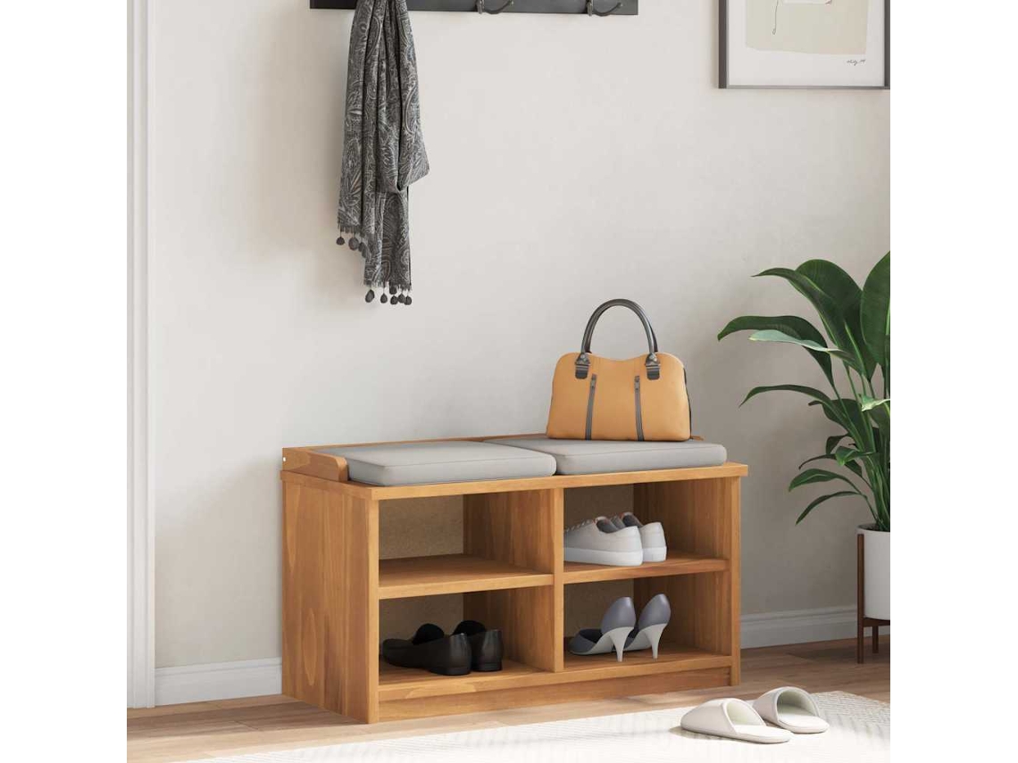 Vidaxl Banco De Entrada Sandnes 87x40x50 Cm Pinho Maciço