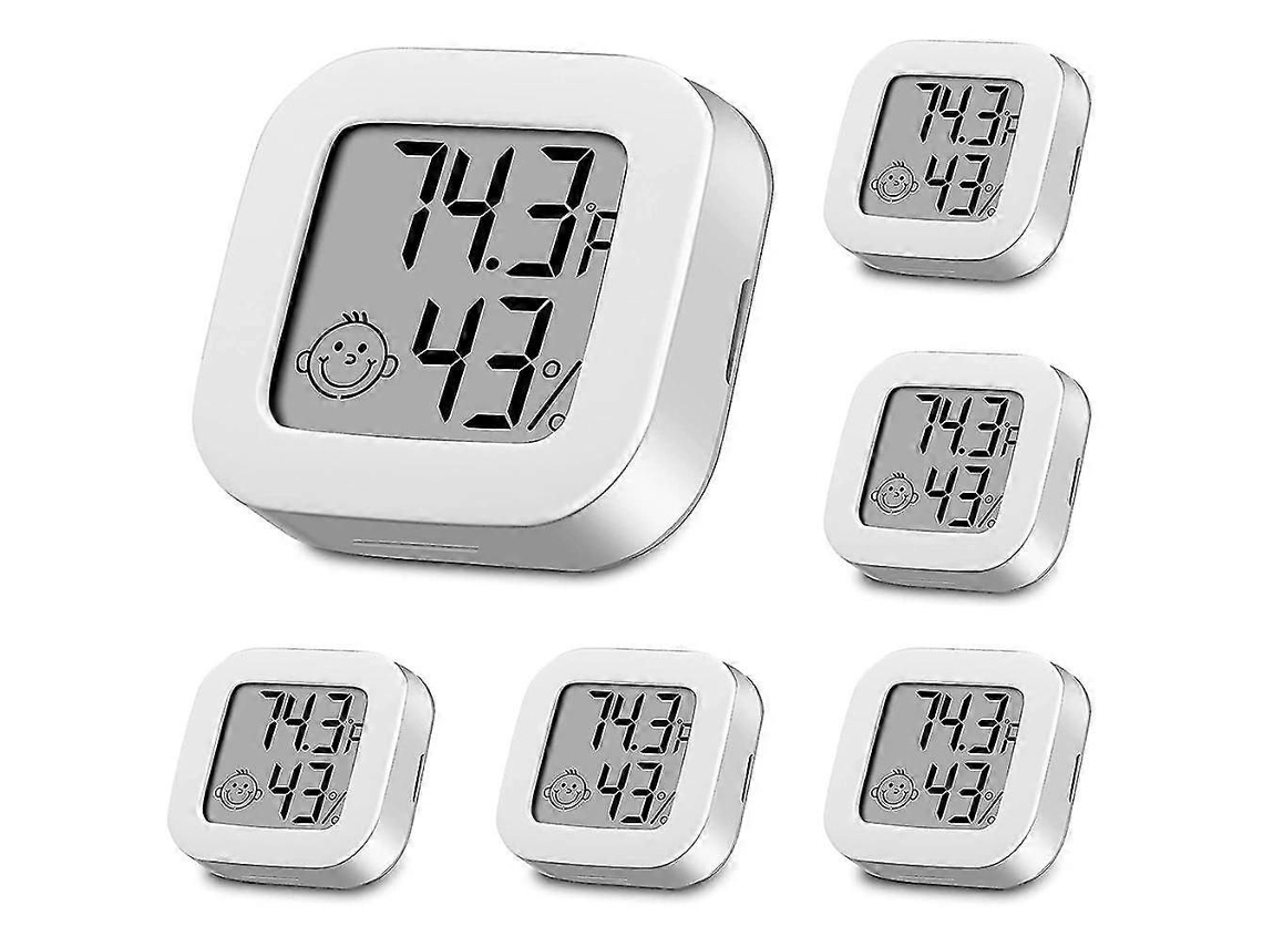 Termômetro E Higrômetro De Ambiente (pacote Com 2) - Mini Medidor Digital De Temperatura E Umidade