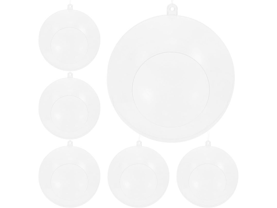 Conjunto De 6 Esferas De Acrílico Transparente Para Pendurar, Ideais