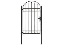 Fence Gate, Fence Gates Vidaxl Preto Aço (102 X 175 Cm)