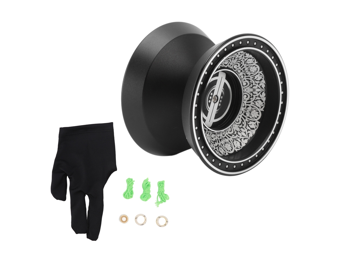 Yoyo Responsivo Para Principiantes Preto Moda Brinquedo Presente Com Rolamento De Reposição E Cordas