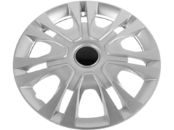Calotas De Plástico Prateado Para Rodas De Carro De 14 Polegadas - Design Exclusivo