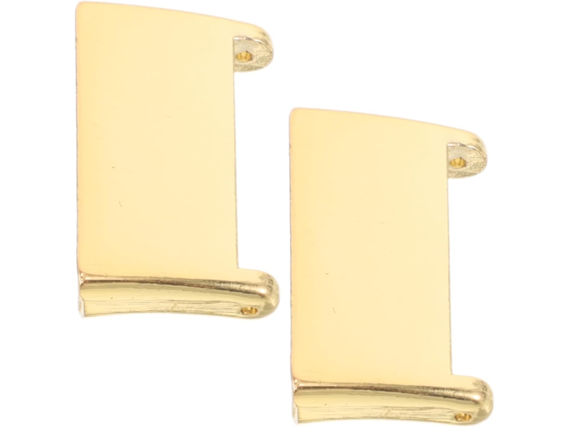 Conjunto De 2 Adaptadores De Pulseira De Metal Dourado Compatíveis Com Redmi Watch E Mi Watch. Segur Gokoco